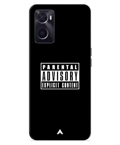 Image of Premium Explicit Case for Oppo A76 Soft-Touch Metal TPU Back Cover, Shockproof, Designer, Aesthetic Mobile Phone Case (Glossy Finish)