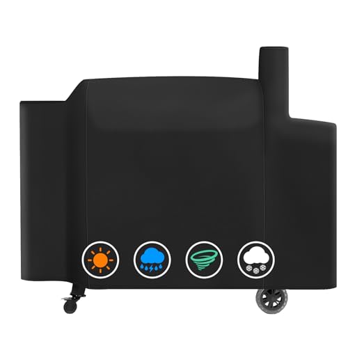 Premium Heavy-Duty Grill Cover for Pit Boss Pro Series Triple-Function Combo Grill PB1100PSC1 Sportsman 1100 Wood Pellet/Gas Combo 1230 1260 PB1150, Black