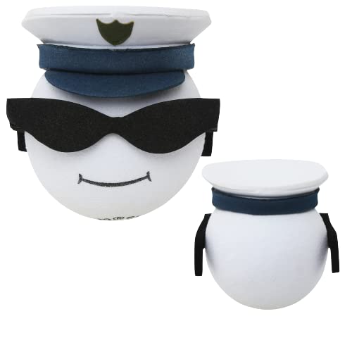 Coolballs Cool Boat Captain Skipper Car Antenna Topper/Auto Mirror Dangler/Dashboard Buddy