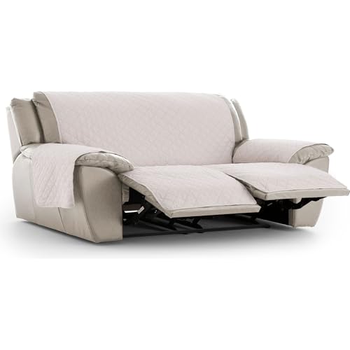 ECOMMERC3 | Funda Sofá Relax Acolchada y Antideslizante – Funda Sofá Beige Protección Premium, Confort y Estilo en un Diseño Ajustable y Lavable