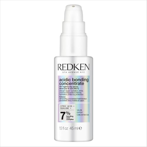 Redken Acidic Bonding Concentrate 24/7 Night and Day Hair Serum, Bond Repair for Damaged Hair, 45ml
