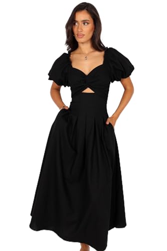 Petal & Pup Women's Maria Puff Sleeve Midi Dress