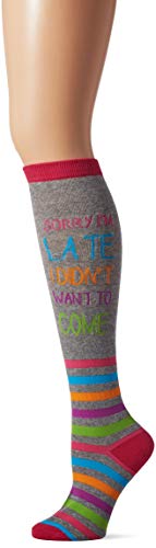 Image of K BELL Women's Sorry I'm Late Knee High Socks