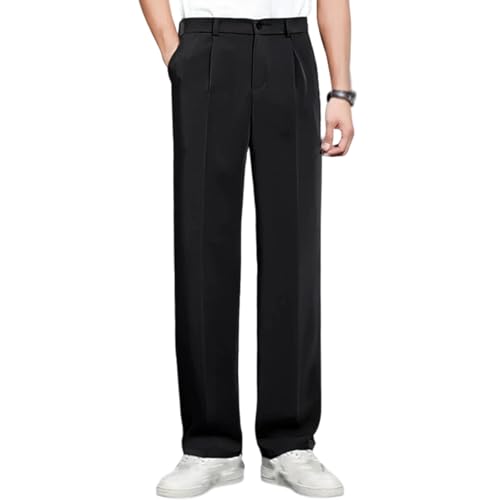 Fleurosta/Denimblack Stretch Waist Ice Silk Pants, Easemotions Super Stretch Ice Silk Comfort Everyday Pants