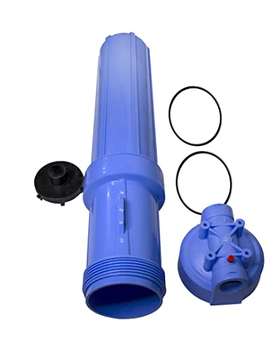 Image of IONIX TDS Tower Tank Filteration System With German Housings | Whole House Water Filter| Saltless Water Softner, Upto 5000 Liters Per Day Capacity, 1 Set, Blue