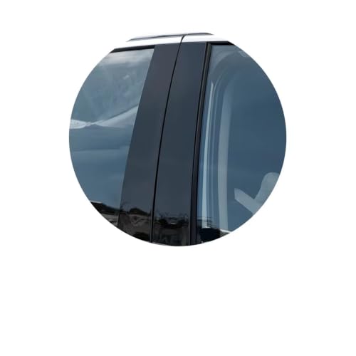 Garniture pilier voiture Geely Geometry C 2020-2022 : 6 pièces PC noir brillant pour vitre