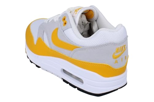 Nike Air Max 1 Essential Men's Shoes (FZ5808-100, White/Pure Platinum/Black/University Gold) Size 92