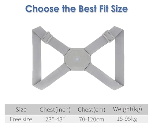 Correcteur de posture réglable avec rappel de vibration pour soutien vertébral