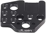 FocusFoto Extension Mount Plate Holder with Cold Shoe 1/4" 3/8" Threaded Screw Holes for DJI Ronin S/SC/RS2/RSC2/RS3 PRO/Mini/RS4 PRO Gimbal Stabilizer, Monitor, Magic Arm, Microphone, LED Video Light
