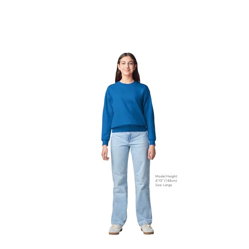 Gildan Youth Fleece Crewneck Sweatshirt, Style G18000B, Royal, X-Large - image 5