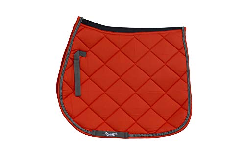Rhinegold Unisex's 416-F-TANG Elite Carnival Saddle Pad, Tangerine, Full