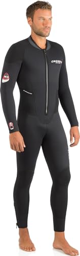 CRESSI Endurance Man Monopiece Wetsuit 3mm   Traje de Una Pieza para Hombre en Neopreno Negro de Doble Forro 3mm para Buceo y Snorkel, XXL/6