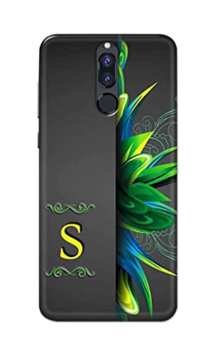 Image of Name II Initial II Letter Alphabet S Hard Back Case Cover for Huawei Mate 10 Lite /Huawei Nova 2i / Huawei Honor 9i Back Cover -(J5) VNS2222