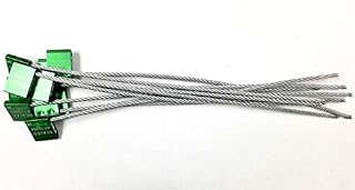 AVG Packaging Supplies Green Galvanized Steel Lock Seals - Self-Lock Pull Tight Adjustable Metal Cable for Truck Doors, Trailers, Cargo, Containers - 14â€ Long, 1/5â€ Thick, 5mm (400ct)