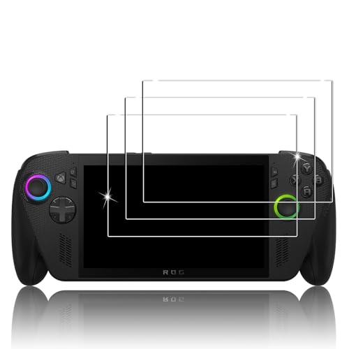 PRODELI For ROG Xbox Ally/ROG Xbox Ally X 専用 ガラスフィルム 3枚セット 硬度9H 耐衝撃 高感度 高透過率 2.5Dラウンドエッジ 強化ガラス 気泡無し 自動吸着 rog xbox ally x 用 保護フィル