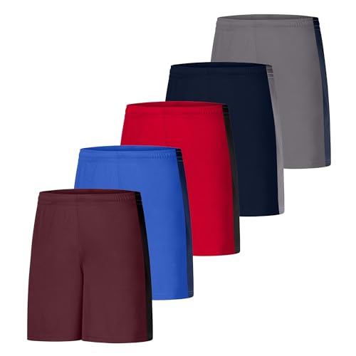Hanes Men's Shorts, Cool DRI 7" Color Blocked Short, Moisture Wicking + UPF 40 Men's Athletic Shorts