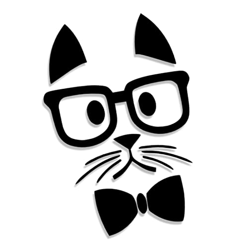 Decus Shop Kot okulary mucha 2934 // naklejka naklejka różne rozmiary kolor