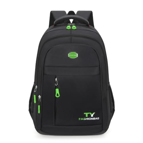 Sac à dos grand volume noir et multicolore -D, idéal pour les trajets quotidiens
