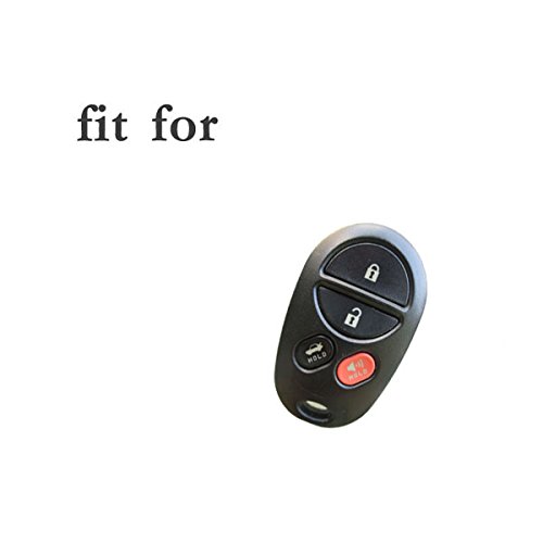 BROVACS Silicone Cover Protector Case Holder Skin Jacket Compatible with TOYOTA 4 Button Remote Key Fob CV2418 White - Image 3