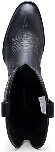 Jousen Cowboy Boots For Men Classic Western Embroidered Boot Retro Short Botas4