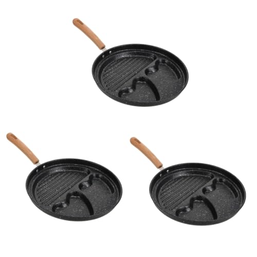 Artibetter 3 Piezas sartén para tortillas dispensador de refrigerador sartén para panqueques sartén antiadherente sartenes para antiadherentes sartenes antiadherentes el plastico Black