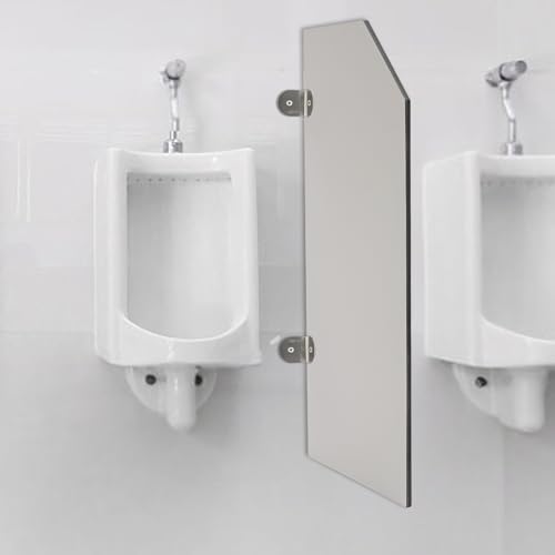 Mampara divisoria para urinario, Pantalla de privacidad para urinario público Masculino de Montaje en Pared con Accesorios para baños de centros comerciales, escuelas y aseos, 35,43 x 15,74
