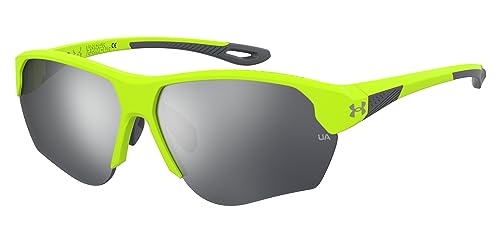 Under Armour UA COMPETE/F Green Yellow Fluo/Silver Grey 68/8/140 men Sunglasses