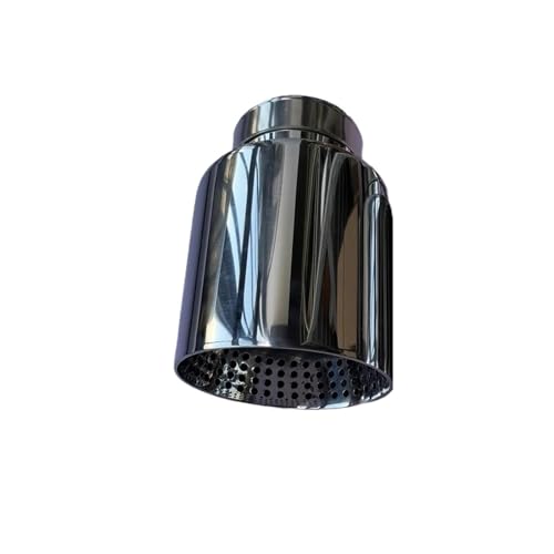 Tubo de escape coche silenciador universal de acero inoxidable brillante diámetro 63-89