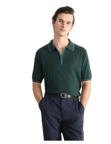 Image of Rare Rabbit Regular fit Textured Polo