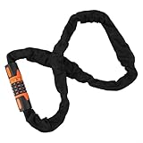 Five Digit Combination for Bike Lock, Cut Resistant Motorcycle Chain Lock with 7.5mm Heavy Duty Chain, Weather Resistant Security Lock with Anti Theft Zinc(.2m)