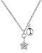 Produktbild CKAWM Halskette Star Bell Silber Farbe Anhänger Halskette Für Frauen Schmuck Beste Urlaub Oder Geburtstagsgeschenk Für Frauen Und Mädchen
