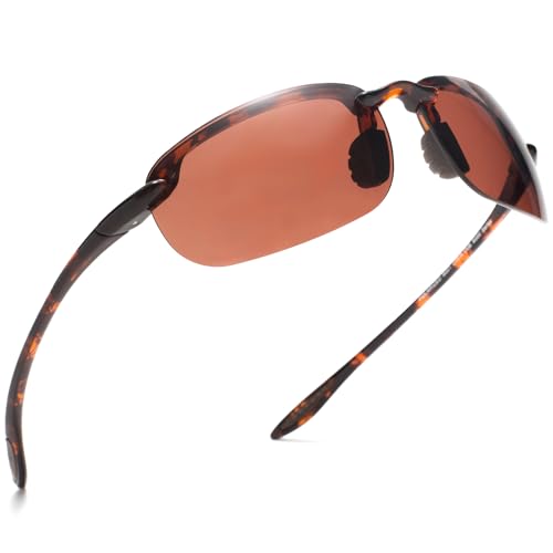Image of JULI Sports Sunglasses for Men Women Tr90 Rimless Frame for Running Fishing Baseball Driving MJ8001