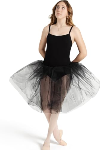 Capezio Tutu feminino romântico, Preto e branco, Talla única
