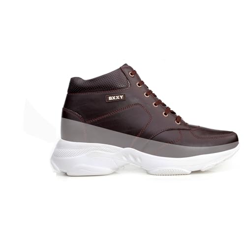 Image of BXXY Men's 3 Inch Hidden Height Increasing Casual Sneaker Laceup and Light Weight Outdoor Boot.