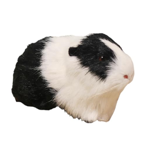 Generisch 2026 - Doudou - Figurine réaliste de hamster - Modèle de hamster - 1 pièce (noir, 12 x...