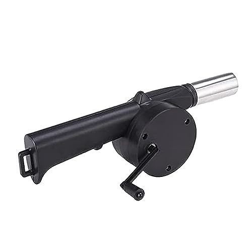 GERUI Grill Fan Grill Rahmengebläse, manuelle Gebläse Kurbel Fan Gebläse manuelle Gebläse für Outdoor Camping Grill