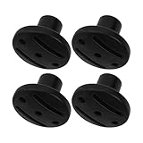 NINMORTH Paquete de 4 postes de soporte para toldo de tienda de campaña, toldo y cubierta de barco, a prueba de pinchazos y antioxidante (28 mm de altura, 125 mm de diámetro interior)