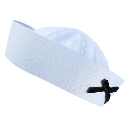 PRETYZOOM Sailor Hat for Women Bowknot Cute Navy Cosplay Cap Skin-friendly Design for Boating Costume Parties