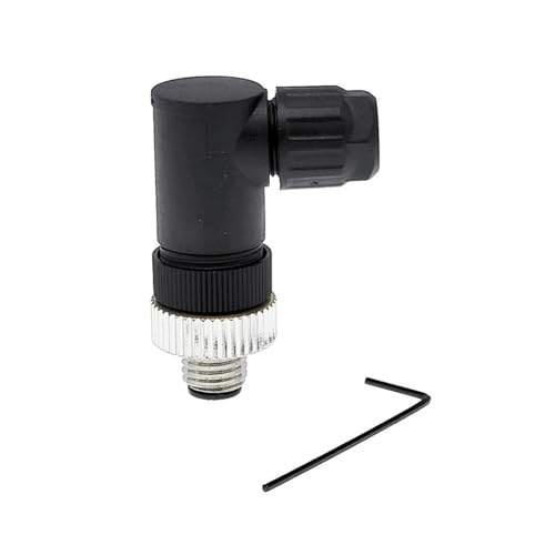 Conector M8 A-Code macho de 3 pines angular IP68 sin soldadura para sensor industrial 4