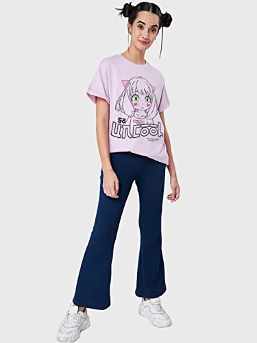Image of Bewakoof Women's Graphic Printed 100% Cotton T-Shirt - Boyfriend Fit, Round Neck, Half Sleeve