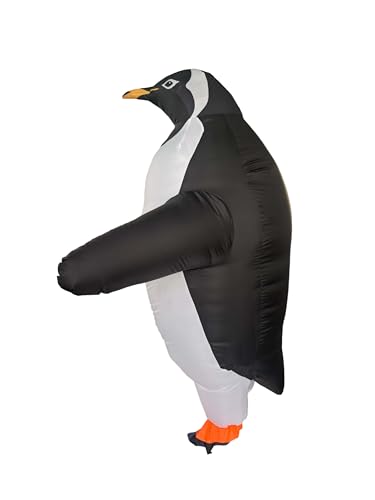 Costume de pingouin gonflable pour adulte - Déguisement animal réaliste taille unique