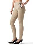 Willit Women's Yoga Dress Pants Skinny Work Slacks Leggings High Waisted Stretch Office Business Casual Pants 28' Khaki XL