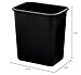 Highmark Wastebasket, 7 Gallons, 14 1/2in.H x 10 1/2in.W x 15 1/4in.D, Black, WB0189