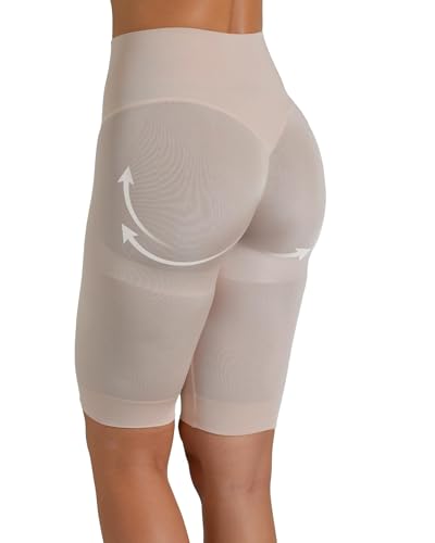 Risalti Guaina Contenitiva Donna Ciclista Push Up - Intimo Modellante Donna, Short Push Up Glutei Scolpiti, Shapewear Snellente Pancia Piatta, Microfibra Senza Cuciture ed Etichette - Made in Italy