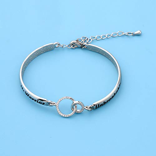 LQRI Multiple Sclerosis Bracelet MS Awareness Gift MS Warrior Unbreakable Bracelet MS Survivor Jewelry Cancer Fighter Gift For Women4