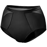 [ベア] [Be-A] 60ml 吸水ショーツ サニタリーショーツ 公式 軽い日 普通の日 吸水速乾 薄型 消臭 抗菌 生理中/普段にも エアライトショーツ (L, ブラック)