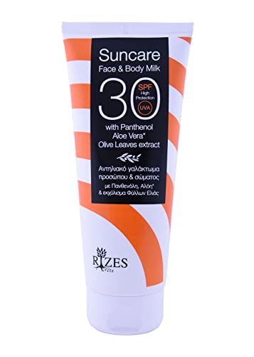 Original Rizes Sonnencreme LSF 30 | Für Gesicht & Körper | Mit Panthenol, Aloe Vera & Olivenblattextrakt | Vegane Naturkosmetik Cover