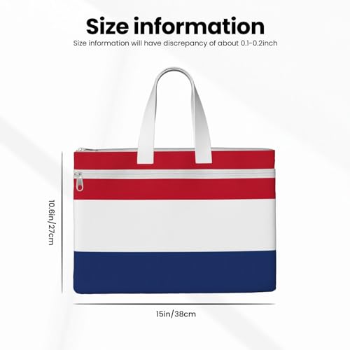 Dutch Flag Canvas Document Bag Briefcase For Professionals And Executives4