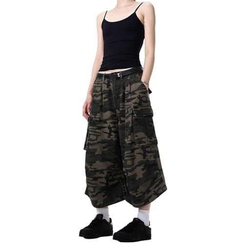 Men's Jeans Camouflage Cargo Pants Loose Fit Straight Leg Vintage Style Trouser for Men2
