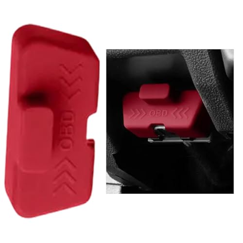 Hogvinnatil Protector antirrobo de bloqueo de puerto OBD, bloqueo de cubierta OBD, piezas automotrices impermeables, protección de silicona, dispositivo de seguridad automático para industrial y
